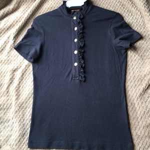 Beautiful navy blue blouse